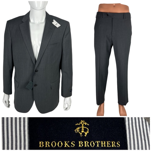 Brooks Brothers Explorer Mens Suit 44 S Jacket 36 X 30 Pants Madison Regent NWT